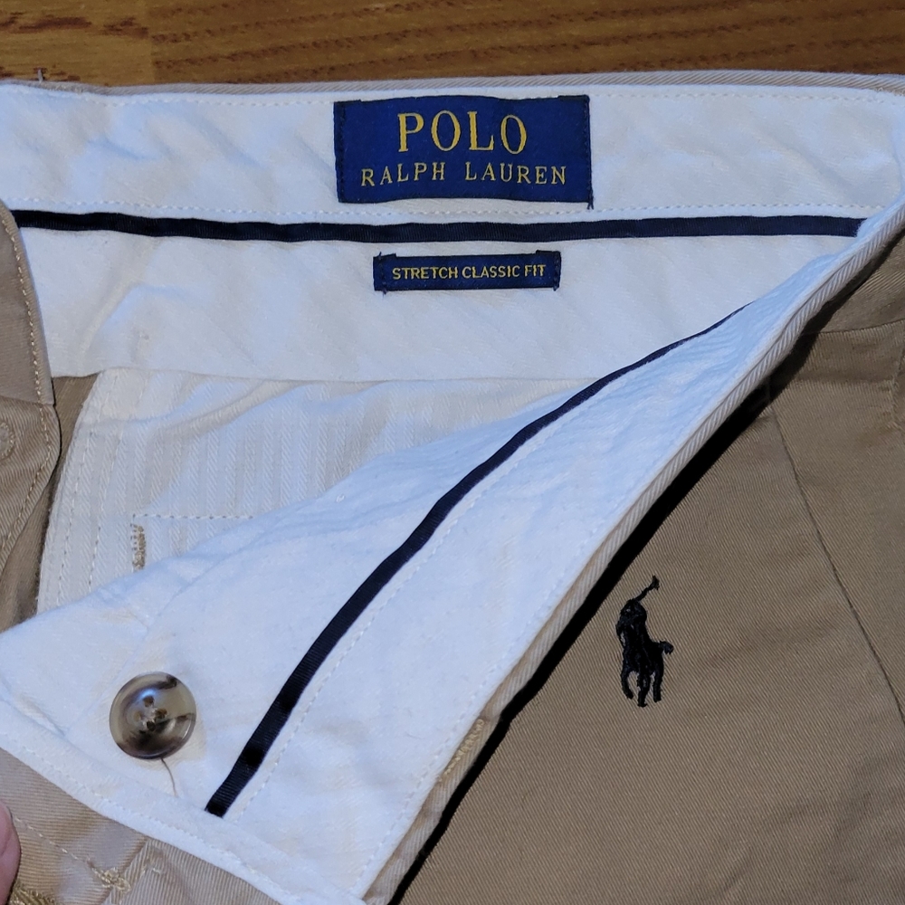 Men's polo khaki shorts